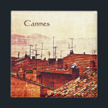 Cannes daken magneet<br><div class="desc">Cannes,  Provence terracotta daken magneet</div>