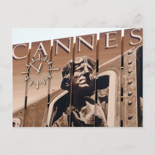 cannes filmklok briefkaart (Voorkant)