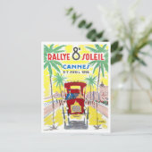 Cannes France vintage Briefkaart (Staand voorkant)