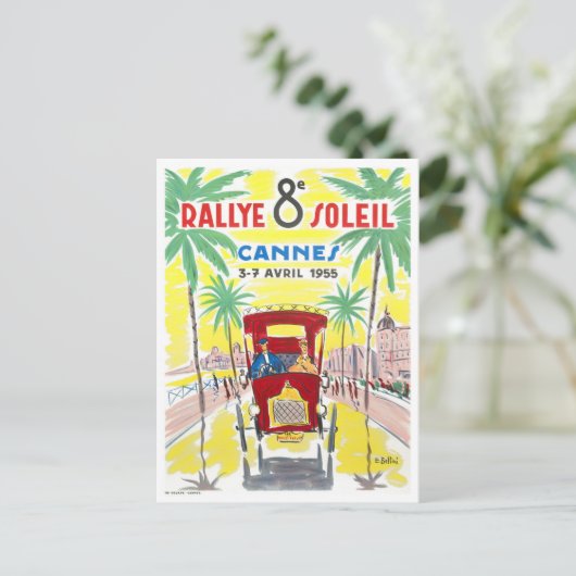 Cannes France vintage Briefkaart (Staand voorkant)