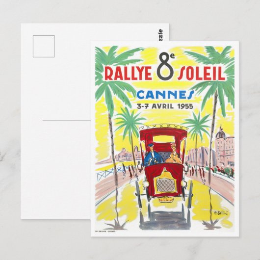Cannes France vintage Briefkaart (Voorkant / Achterkant)