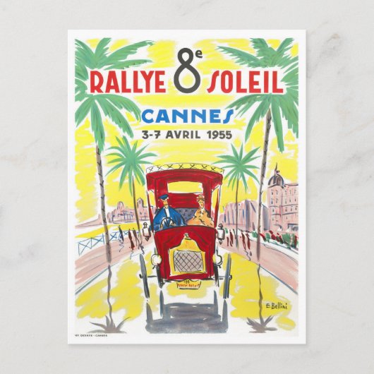 Cannes France vintage Briefkaart (Voorkant)