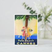 Cannes France vintage Briefkaart (Staand voorkant)