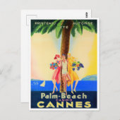Cannes France vintage Briefkaart (Voorkant / Achterkant)
