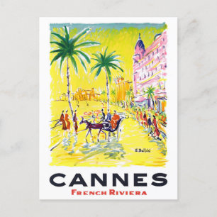 Cannes France vintage Briefkaart
