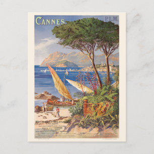 Cannes France Vintage Poster 1900 Briefkaart