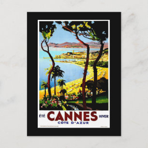 Cannes, France Vintage Travel Briefkaart
