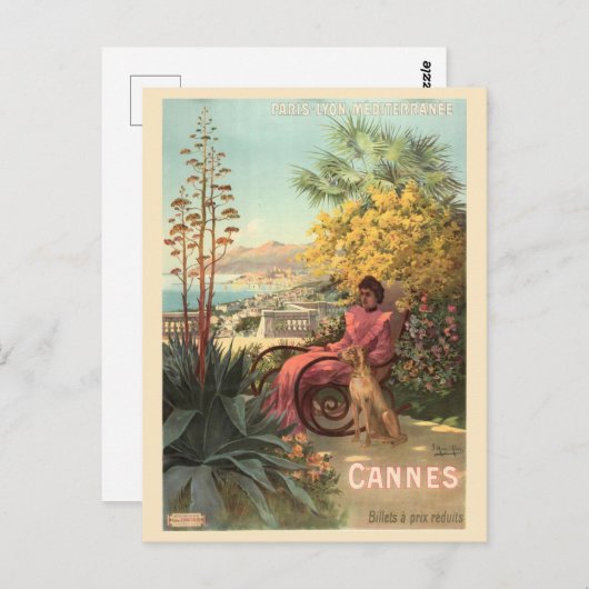 Cannes Frankrijk Franse Rivièra Reizen Briefkaart (Voorkant / Achterkant)