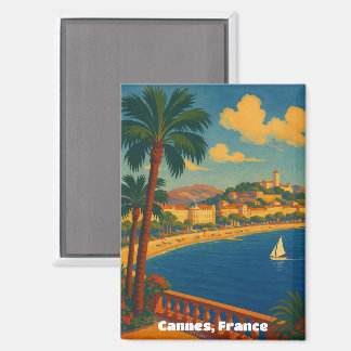 Cannes Frankrijk Franse Rivièra Vintage Magneet