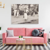 Cannes Frankrijk in 1930s canvas (Insitu (Woonkamer))