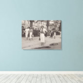 Cannes Frankrijk in 1930s canvas (Insitu (Houten vloer))