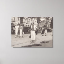 Cannes Frankrijk in 1930s canvas