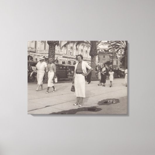 Cannes Frankrijk in 1930s canvas (Voorkant)