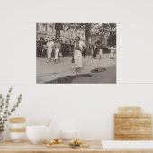 Cannes, Frankrijk in de jaren dertig Poster (Keuken)