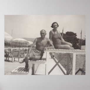 Cannes, Frankrijk in de jaren dertig Poster