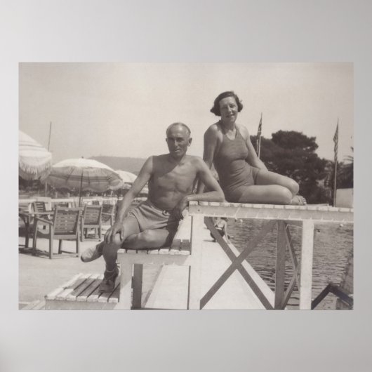 Cannes, Frankrijk in de jaren dertig Poster (Voorkant)