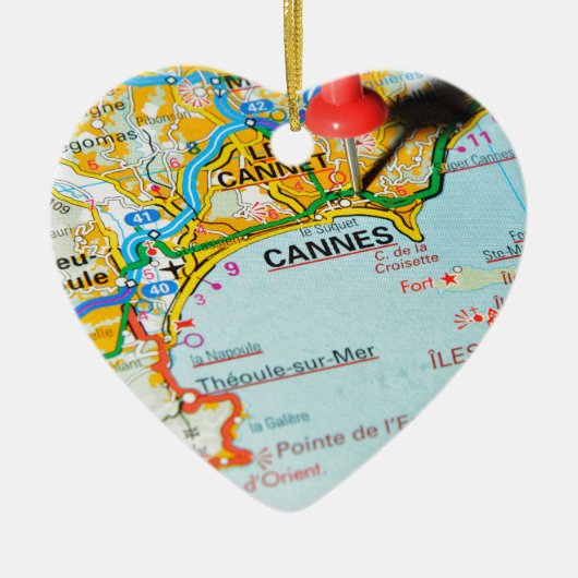 Cannes, Frankrijk Keramisch Ornament (Voorkant)