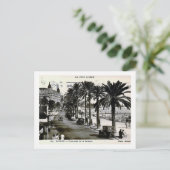 Cannes, Frankrijk, Promenade de la Croisette Vinta Briefkaart (Staand voorkant)
