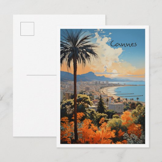 Cannes Frankrijk Reizen Esthetisch Briefkaart (Voorkant / Achterkant)