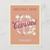 Cannes Frankrijk Retro  Partij Briefkaart (Voorkant)