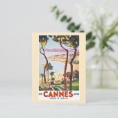 Cannes Frankrijk  Rivièra Reizen Briefkaart (Staand voorkant)