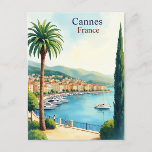 Cannes Frankrijk Vintage Bekende Reisbestemming Briefkaart
