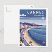 Cannes Frankrijk Vintage Beroemde Reisplaats Briefkaart (Voorkant / Achterkant)