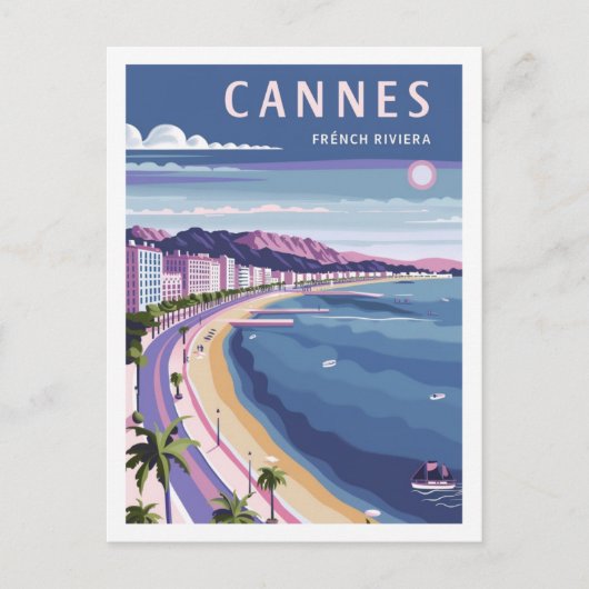 Cannes Frankrijk Vintage Beroemde Reisplaats Briefkaart (Voorkant)