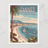 Cannes Frankrijk Vintage Beroemde Reisplaats Briefkaart (Voorkant)