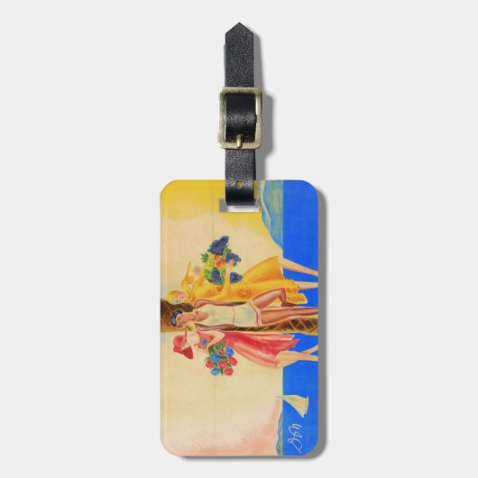 Cannes Frans reizen Bagagelabel (Voorkant verticaal)