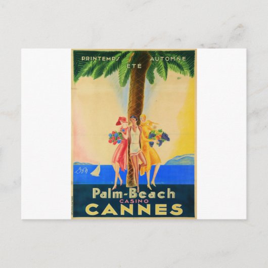  Cannes Frans reizen Briefkaart (Voorkant)