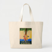  Cannes Frans reizen Grote Tote Bag (Voorkant)