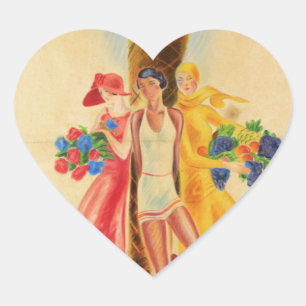  Cannes Frans reizen Hart Sticker