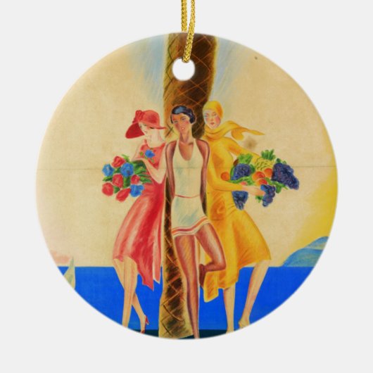  Cannes Frans reizen Keramisch Ornament (Voorkant)