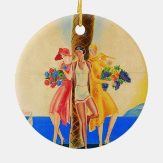  Cannes Frans reizen Keramisch Ornament (Achterkant)