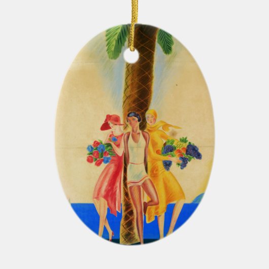  Cannes Frans reizen Keramisch Ornament (Voorkant)