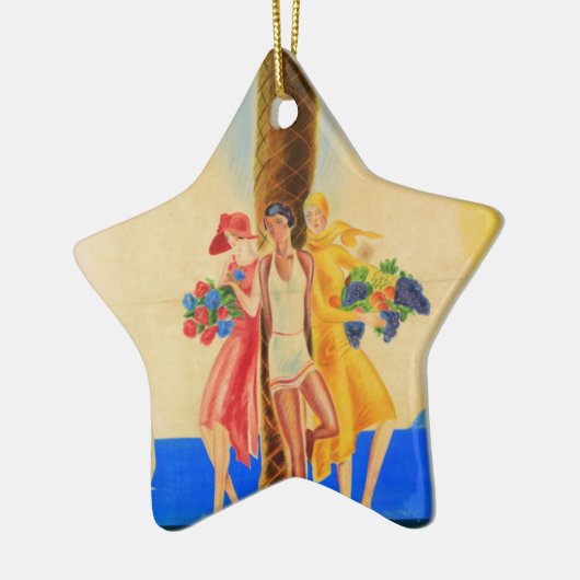  Cannes Frans reizen Keramisch Ornament (Links)