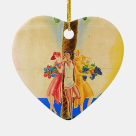  Cannes Frans reizen Keramisch Ornament (Voorkant)