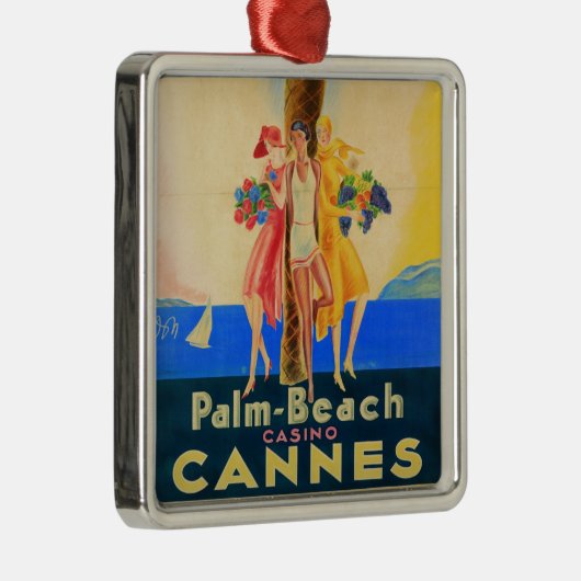  Cannes Frans reizen Metalen Ornament (Rechts)