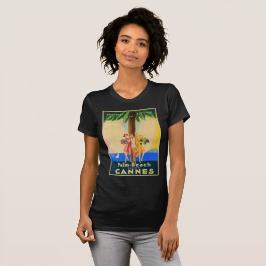  Cannes Frans reizen T-shirt (Voorkant volledig)