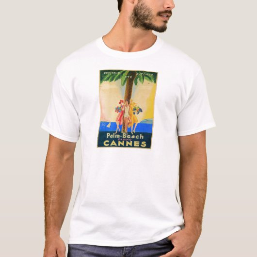  Cannes Frans reizen T-shirt (Voorkant)