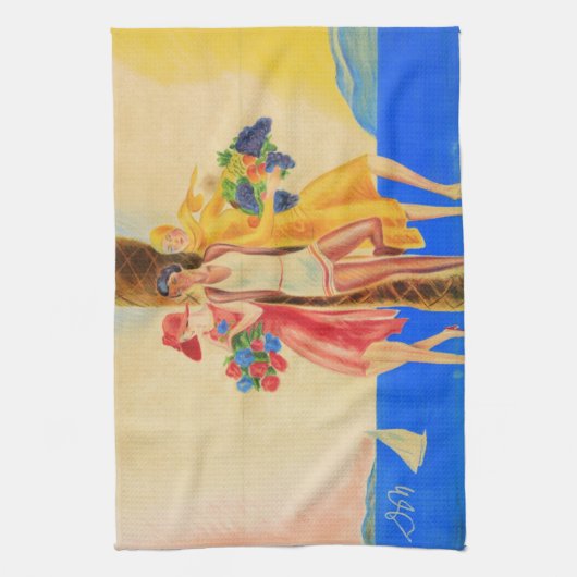 Cannes Frans reizen Theedoek (Verticaal)