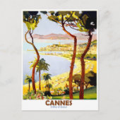 Cannes, Franse riviera, Frankrijk. Vintage Briefkaart (Voorkant)