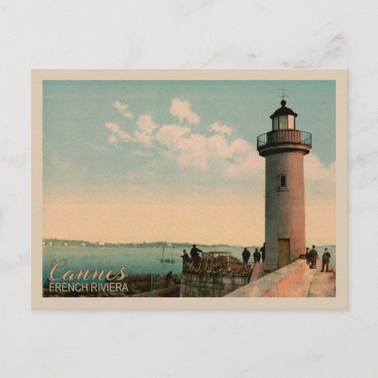 Cannes French Riviera Lighthouse France Briefkaart (Voorkant)