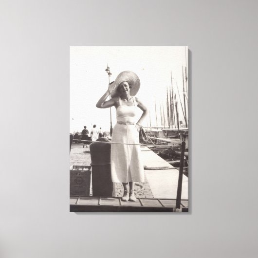Cannes jaren '30 canvas afdruk (Voorkant)