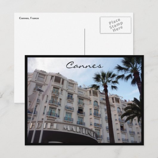 cannes martinez briefkaart (Voorkant / Achterkant)