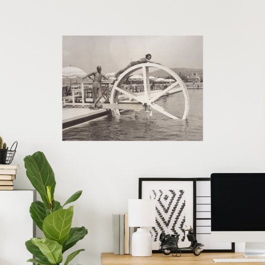 Cannes, op het strand in 1935 poster (Thuiskantoor)