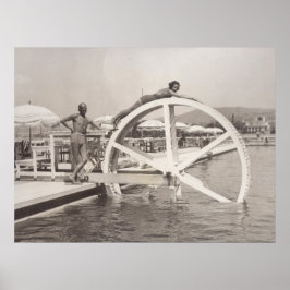 Cannes, op het strand in 1935 poster