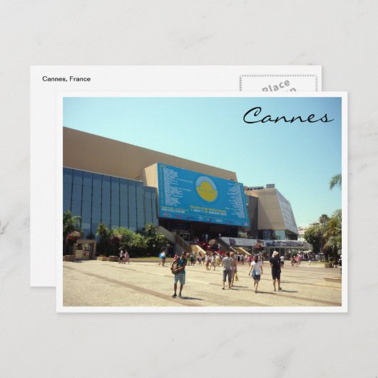 cannes palais briefkaart (Voorkant / Achterkant)