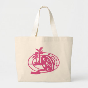 Cannes Stamp Grote Tote Bag